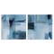 Stupell Industries Blue Abstract Linear Details 2pc Canvas Wall Art Set Design by Susan Jill